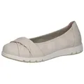 Caprice CAP Memo/rem.f. aus Leder kein Absatz 9-22118-44 Ballerina CAP Memo/rem.f. weiß 36 EU