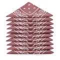 Karl Loven Bandanas 10er Pack 100% Baumwolle Paisley Halstuch Kopf Hals Schal (10er Pack, Braun)