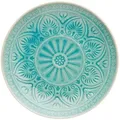 Butlers Teller, Türkis, Keramik, 25x3x25 cm, Essen & Trinken, Geschirr, Teller, Speiseteller