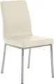 Esszimmerstuhl TUTOR - Kunstleder Creme 40x50x88 cm | Essstühle Esszimmerstühle Küchenstühle Wohnzimmerstühle