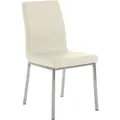 Deluke Esszimmerstuhl, Creme, Leder, 40x88x50 cm, Esszimmer, Stühle, Esszimmerstühle, Vierfußstühle