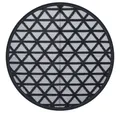 vidaXL Outdoorteppich, BalkonteppichSchwarz Ø200 cm PP