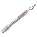 GEDA Grillzange, 45cm, Edelstahl mit Holzgriff, Verschlusssystem, Aufhänge-Ösen