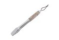 geda grill Grillzange 45cm, Edelstahl mit Holzgriff, Verschlusssystem, Aufhänge-Ösen, Grillzange 45cm Länge, zum kochen und grillen, Edelstahl rostfrei