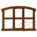 aubaho Stallfenster, Fenster, Gussfenster, Gußeisenfenster, Eisenfenster, Antikfenster mit Stichbogen zum öffnen