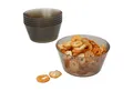 MamboCat Müslischale 6x ToGo Kunststoff-Schale grau 600 ml Camping Outdoor Picknick Dessert, Kunststoff
