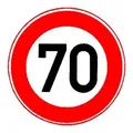 VKZ.274-70 Ronde 600mm 70 km/h RAL-Gütezeichen Folie RA1