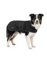 Larkson Hundemantel Schwarz - Jonte - Regenmantel für Kleine & Mittelgroße Hunde - 10000 mm Wassersäule - Verstellbar - Reflektierende Elemente