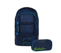 Satch Schulrucksack-Set PACK Blue Tech 2-teilig, Kollektion 2025