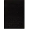 Vimoda Hochflor-Läufer Shaggy, Hochflor Teppich in 13 Uni Farben, Runde Teppiche, Quadrat, Höhe: 25 mm, teppichläufer flur, Teppich Wohnzimmer, teppich schlafzimmer schwarz Quadrat | Ø 0 cm x 150 cm x 150 cm x 25 mm