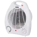 LEX Heizlüfter Ventilator Elektroheizer Heizgerät Heizung max. 2000W Weiss