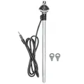 tomzz Audio 1000-014 Universal Kotflügel Teleskopantenne großer Kopf Kabel DIN-Stecker Edelstahl-Optik