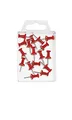 Wedo 54102 Pinnadeln Diabolo-Form in Klarsichtdose, 20 Stück, rot