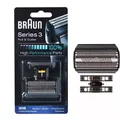 ​​Braun Series 3 30B Kombipack: Original Scherkopf Neu & OVP Schwarz