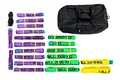 Dolezych Rundschlingen-Set 1000 - 3000 kg Tragfähigkeit, 20-teilig - Violett / Grün / Gelb