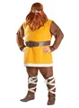 Halvar - Vater von Wickie Kostüm - Wams, Hose mit Beinschnürung, Gürtel & Augenklappe - Größe: XL - Wikinger Verkleidung für Karneval, Fasching & Motto-Party