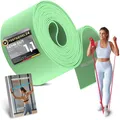 NEOLYMP Widerstandsbänder 15 cm breit - reißfeste Fitnessbänder aus TPE, Gymnastikband - elastische Resistance Bands für Krafttraining, Physio, Pilates (2 m | Grün | 7,5 cm breit | Resistance Band)