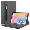 FINTIE Tastatur Hülle für Samsung Galaxy Tab S6 Lite 10,4 Zoll 2024/2022/2020 Tablet - Keyboard Cover mit Magnetisch Abnehmbarer Deutscher Bluetooth Tastatur, Dunkelgrau