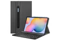 Fintie Tablet-Hülle mit Tastatur für Samsung Galaxy Tab S6 Lite 10,4 Zoll 2024/2022/2020, Keyboard Cover mit Magnetisch Abnehmbarer Deutscher Bluetooth Tastatur