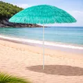 Runder Hawaii Sonnenschirm Gartenschirm Schirm Sonnenschutz Türkis Ø1,6m knickba