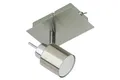 1Fl. GU10 LED Deckenleuchte Rund Nickel 5W 400lm WarmWeiß