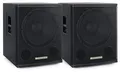 Pronomic SA-15 SUB Aktiv Subwoofer 2X Set - 15" Speaker mit Bassreflex-Öffnungen - 600 Watt RMS-Leistung - max. SPL: 124 dB - 35mm-Flansch - schwarz