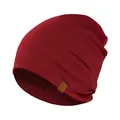 100% Merinowolle Beanie Mütze Damen – Laufmütze Herren, Thermo Wintermütze, W...