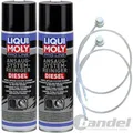 2x 400mL LIQUI MOLY PRO-LINE ANSAUG-SYSTEM-REINIGER DIESEL SPÜLUNG ADDITIV