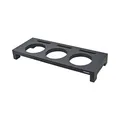 STAUB Servierbrett aus Holz, für 3 Mini Cocottes 10 cm, Recheckig 42 x 16 x 5 cm, Schwarz