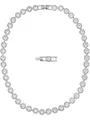 Swarovski Collier Swarovski Damen-Kette Metall Swarovski-Kristall