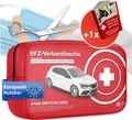 Verbandstasche für KFZ inkl. Anleitungsbuch - Verbandskasten Auto Norm 2026
