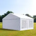 TOOLPORT PRO 5x4m Partyzelt, PVC-Plane, weiß - (6164)