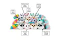 Heunec® Plüschfigur Heunec RAINBOW BUDDIES Regenbogentiere sortiert Größe 30 cm