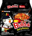 Samyang Buldak Koreanische würzige Hühnchen-Stir-Fried-Ramen Originalgeschmack Scharfe Nudeln Authentische Koreanische Ramyun 140 g (5er-Pack)