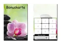 500 Stück Neutrale Treuekarten Bonuskarten Wellness Orchidee Blumen (BOK-416)