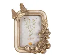 Clayre & Eef Bilderrahmen Romantischer Bilderrahmen mit Schmetterlingen roségold 10x15