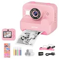 Sofortbildkamera Kinder Mit Selfie,kinderkamera 1080P HD Sofortdruck von Fotos,Geburtstagsgeschenk Weihnachten 5Geschenk Spielzeug ab 3 4 5 6 8 7 9 10 11 Jahre Mädchen Jungen (Lila)