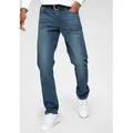 H.I.S Slim-fit-Jeans FLUSH schmale Beinform, mit Used-Effekten, niedrige Leibhöhe blau 32