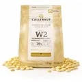 Callebaut W2 Kuvertüre Callets weiße Schokolade 28% Kakao - 2500g