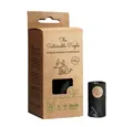 TSP Bio-abbaubare Hundekotbeutel mit Henkeln - OK compost HOME zertifiziert - 100% heim-kompostierbar und biologisch abbaubar - Gross & Extra Dick (18µm), (8 Rollen (112 Beutel))