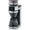 SEVERIN Filterkaffee-Vollautomat FILKA KA 9694 aus Edelstahl, gebürstetmattschwarzsilber - Schwarz