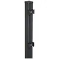 FLORAWORLD Zaunpfosten "Classic", Stahl, BxLxT: 4 x 150 x 4 cm - grau