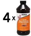 4 x NOW Foods Glucosamine & Chondroitin with MSM - 473ml. (79,28 EUR/L)