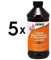 5 x NOW Foods Glucosamine & Chondroitin with MSM - 473ml. (80,33 EUR/L)