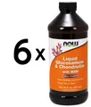 6 x NOW Foods Glucosamine & Chondroitin with MSM - 473ml. (77,52 EUR/L)