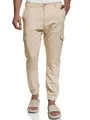 Indicode Herren Booth Cargohose aus Leinen & Baumwolle mit 6 Taschen | Stoffhose für Männer Cornstalk, L