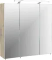 Schildmeyer Spiegelschrank Dorina, mit höhenverstellbaren Glasböden made in Germany Breite 70 cm, 3-türig, LED-Beleuchtung, Schalter-/Steckdosenbox