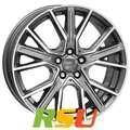 2DRV WH34 daytona grau hochglanzpoliert 8.5x19" ET45 LK5 112 ML 66.6 Alufelge...