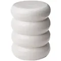 Butlers Beistelltisch, Weiß, Keramik, 34x44x34 cm, Wohnzimmer, Wohnzimmertische, Beistelltische