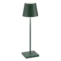Zafferano POLDINA PRO Grün, 2,2W Tischlampe dimmbar Kontaktladestation, H38cm